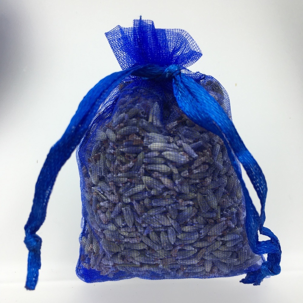 12 Blue Organic Lavender Sachet Potpourri Bags - Picture 3 of 5